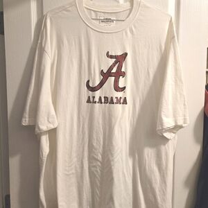 IZOD Collegiate University of Alabama short sleeve graphic t-shirt white red 4XL